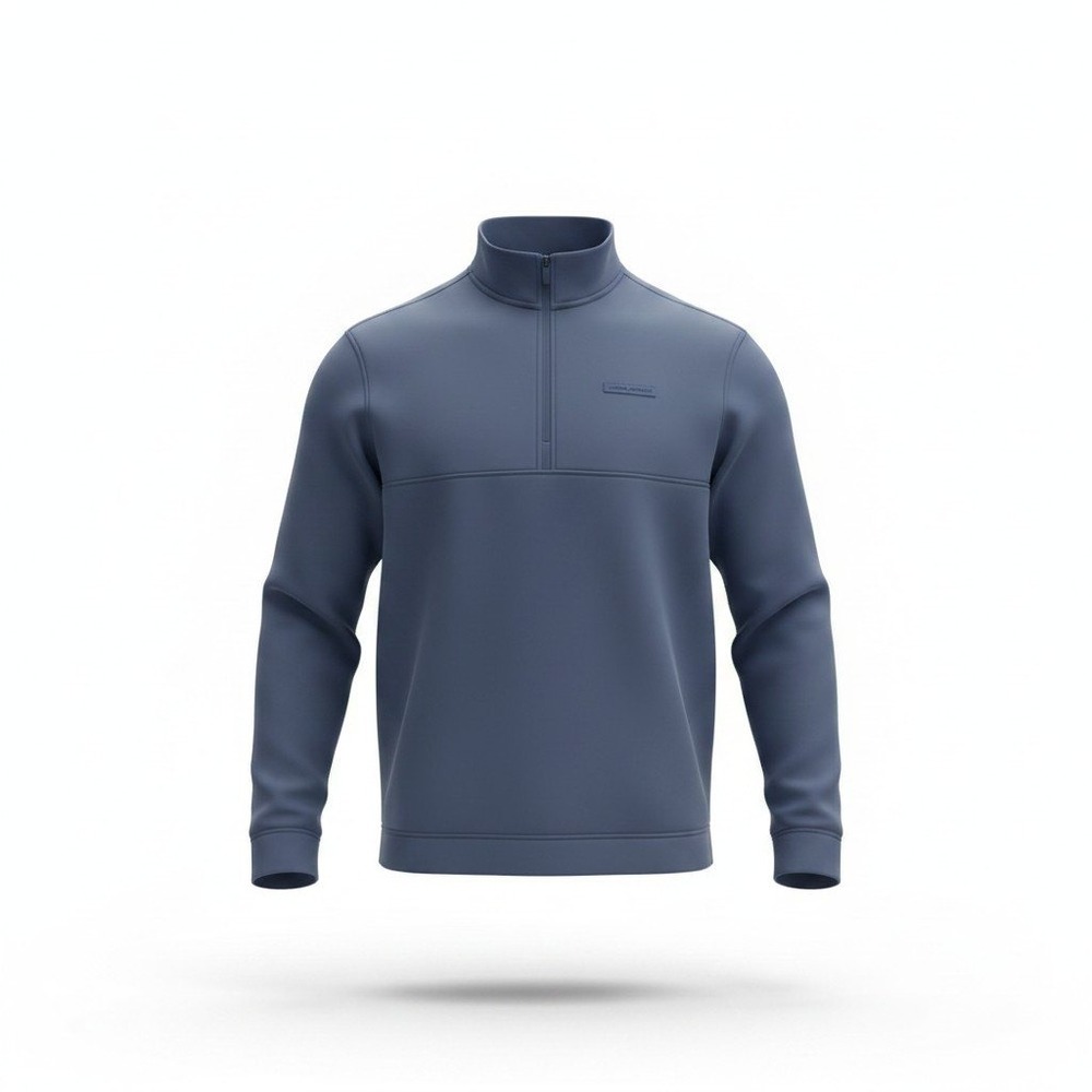 Under Armour Drive Pro Hybrid HZ Mens 2XL Blue UA Storm Golf Pullover Preppy